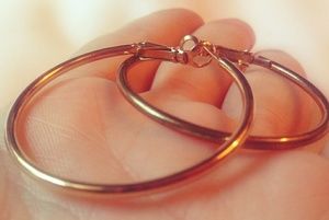 Classic 1.5" Gold Over Silver Hoop Earrings